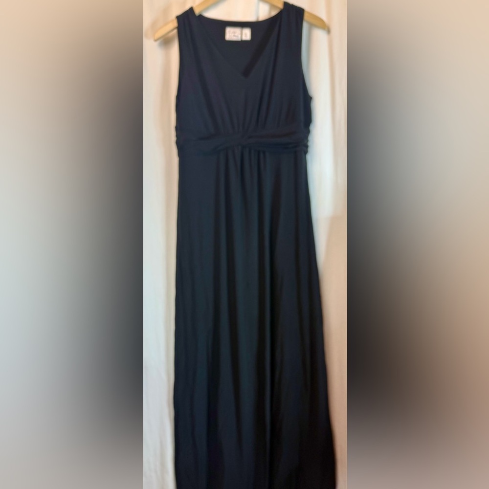 Women with Control Black Maxi Dress